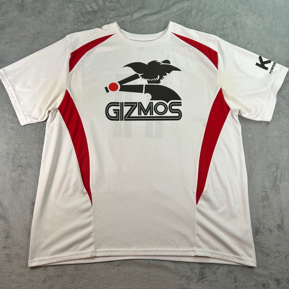 Boombah Gizmos Baseball Jersey Mens XL White Red Number 11 Short Sleeve Shirt